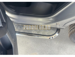 Пороги с накладным листом Папа Тюнинг d53 для Haval H7 2025-