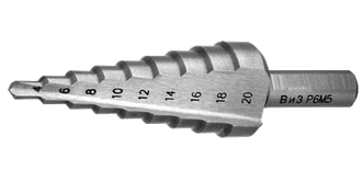 Сверло ступенчатое ВИЗ, угол 118, сталь Р6М5