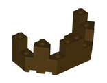 Castle Turret Top 4 x 8 x 2 1/3, Dark Brown (6066 / 4549622 / 6135006)