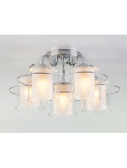 Потолочная люстра с плафонами 30160/5 хром Eurosvet