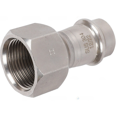 Переходник ROMMER ВПр-ВР, 22х3/4 из нержавеющей стали прессовой