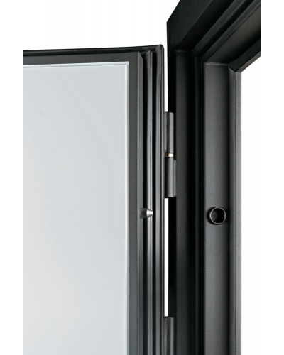 ЙОШКАР-ОЛА. АНТАРЕС. СТАЛЬ 2 мм. МАНЧЕСТЕР (ТРЕХКОНТУРНАЯ). БЕТОН СВЕТЛЫЙ/ БЕЛЫЙ МАТОВЫЙ с ЧЕРНЫМ МОЛДИНГОМ. ПОВЫШЕННАЯ ТЕПЛО- И ЗВУКОИЗОЛЯЦИЯ.