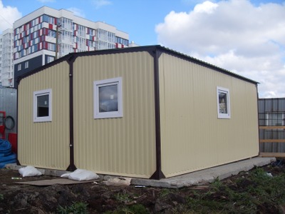 Модульная бытовка 6х4,8м "Стандарт-ЛДСП" (штаб, офис)