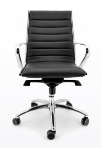 Кресло офисное Sitland Classic Manager натуральная кожа TS черный