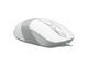 Мышь компьютерная A4 Fstyler FM10, 1600dpi, белый/серый
