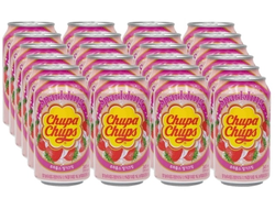 Chupa Chups Газированный Напиток Клубника 345мл (24)