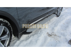 Пороги подножки "Classik Silver" 1850 мм для Geely OKAVANGO I 2023-