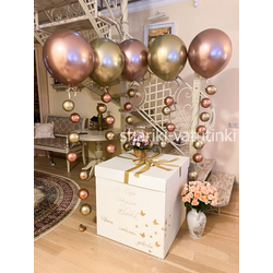 Шары цепочки с пузырями (5 шт), Большая коробка