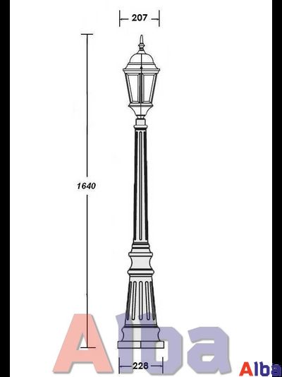 Astoria 411 2L BG Парковый светильник
