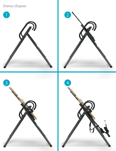 Инверсионный стол Start Line TRACTION бежево-серый с подушкой