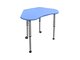 Школьный стол трапеция ШСТ32 синий пластик