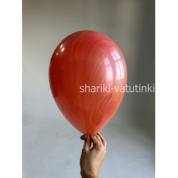 Шар агат красно-оранжевый (QRedOrange)