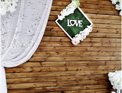 Фото зона деревянная