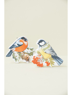 Комплект ёлочных игрушек "Птички"