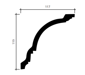 Карниз 1.50.108 - 119*117*2000мм