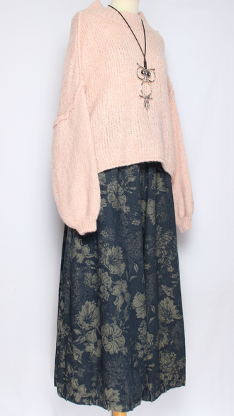 ДЖЕМПЕР КОРОТКИЙ "КИМОНО ШОВ СТОЙКА" широкий рукав голубой, чайная роза, св.серый, серый, какао до р.54