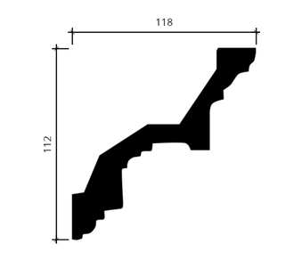 Карниз 1.50.111 - 112*118*2000мм