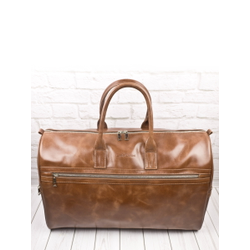 Кожаная дорожная сумка Caspoli Premium brown (арт. 
4040-52)