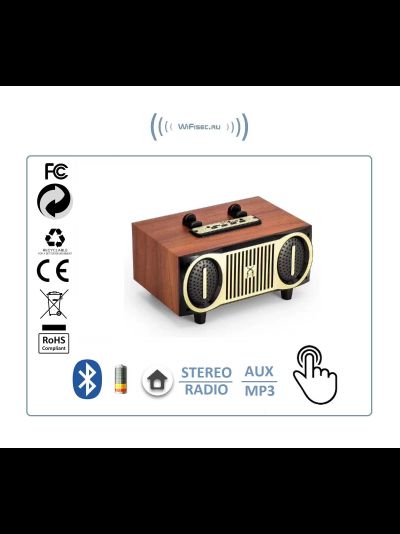 OneDer XM-6С  - Bluetooth колонка СТЕРЕО, радио FM, с аккумулятором, для использования в помещении