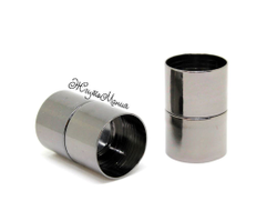 МАГНИТНАЯ ЗАСТЁЖКА "ЦИЛИНДР" -17мм - ЧЁРНЫЙ