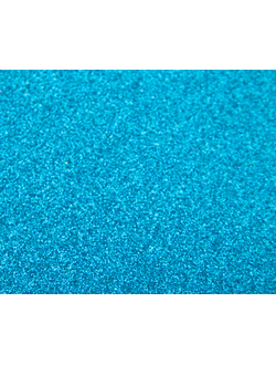 Фоамиран Глиттерный, лист 20х30 см, цвет голубой