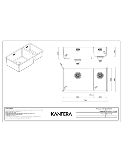 Мойка Kantera Lucia LUR221/L