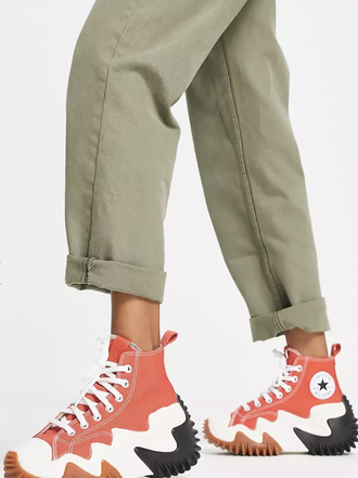 Кеды Converse Run Star Motion оранжевые высокие
