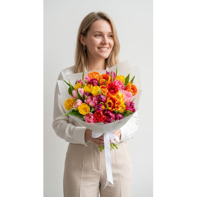 Букет цветов на 8 марта № 760