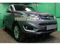 Защита радиатора Chery Tiggo 5 2014-2016 black низ