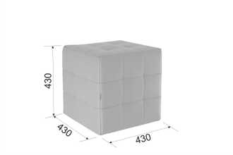 Пуф Рубик-2 мягкий велюр цвет на выбор