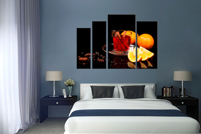 Модульная картина "Серьезный натюрморт"