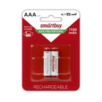 Аккумулятор Smartbuy 1100mAh AAA/2BL NiMh бл/2шт