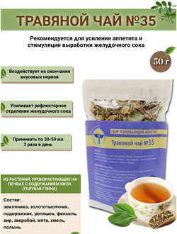 Травяной чай ВолгаЛадь № 35 «Сбор усиливающий аппетит»
