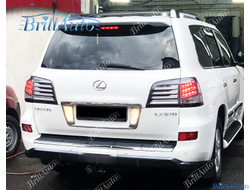 Стопы Lexus LX 570 2012-2015 серые дымчатые