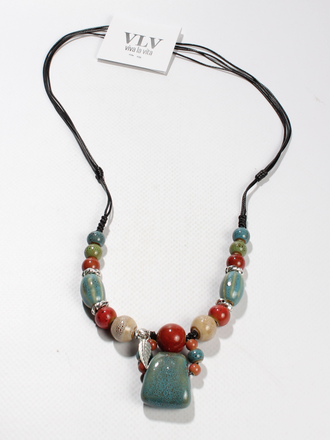 Колье "Керамические бусины 7"