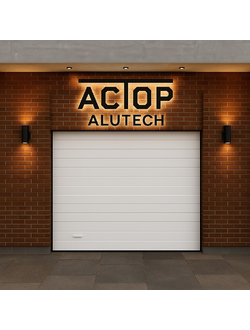 Гаражные ворота Алютех серии тренд с приводом Levigato (Alutech)