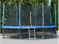 Батут «Winner Classic» (12 футов / 366 см, верхняя + нижняя защитные сетки и лестница в комплекте)