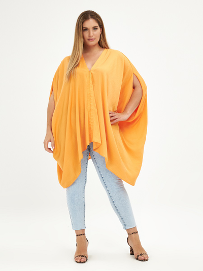 Туника, цвет папайя