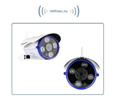 VStarcam. Уличная IP WiFi/LAN видеокамера с DVR, Full HD