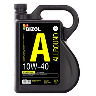 НС-синтетическое моторное масло &quot;BIZOL ALLROUND&quot; 10W40, 5 л