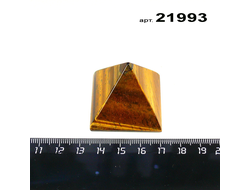 Тигровый глаз натуральный (пирамида) арт.21993: 50,8г - 37*38*33мм