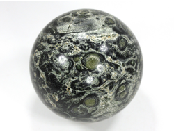 Шар Риолит «Яшма Kambaba», «Крокодиловая яшма», Мадагаскар (66 мм, 396 г) №37536