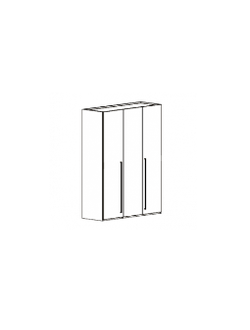 ШКАФ 3 ДВЕРИ DEA (L163*P60*H230) MEBVOAR03 STATUS