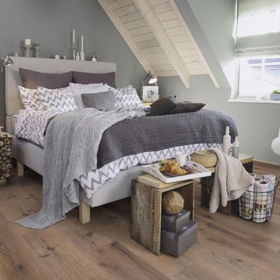 Виниловый пол Wineo 800 Wood XL Mud Rustic Oak DLC00063 замковый