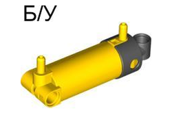 ! Б/У - Pneumatic Cylinder with 2 Inlets and Rounded End Medium (48mm), Yellow (47224c01 / 4205293 / 4563144) - Б/У