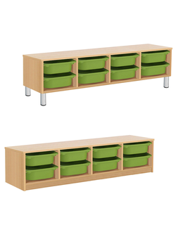 СТЕЛЛАЖНАЯ ВЫДВИЖНАЯ СИСТЕМА ХРАНЕНИЯ 4/86 ПВХ