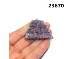 Аметист натуральный (друза) Бразилия арт.23670: 25,5г - 44*39*16мм