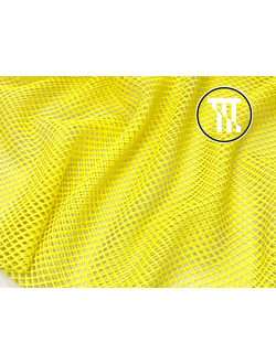 Сетка-стрейч "Мелкая ячейка", цв. Желтый