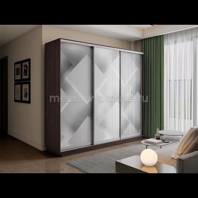 Шкаф-купе Трио-Фото (Квадраты) 1800*450*2200