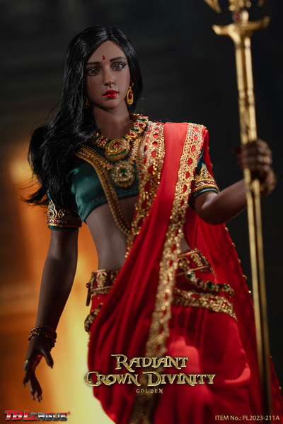 Индийская красавица в красном - Коллекционная ФИГУРКА 1/6 scale Radiant Crown Divinity Golden (PL2023-211A) - TBLeague